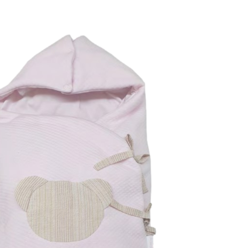 Saco de Nascença de algodão Teddy rosa da Pim Pam Pum 2