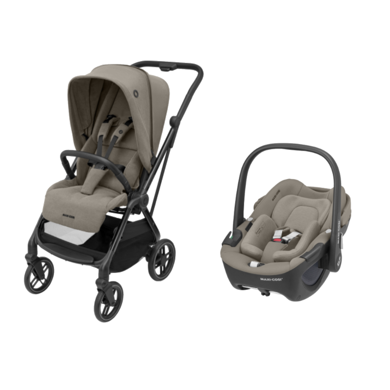 Leona² e Pebble 360º Luxe Twillic Truffle da Maxi Cosi 1