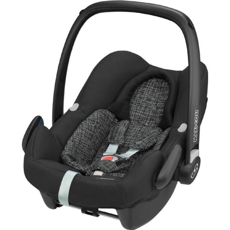 Cadeira auto rock blackgrid da Maxi Cosi