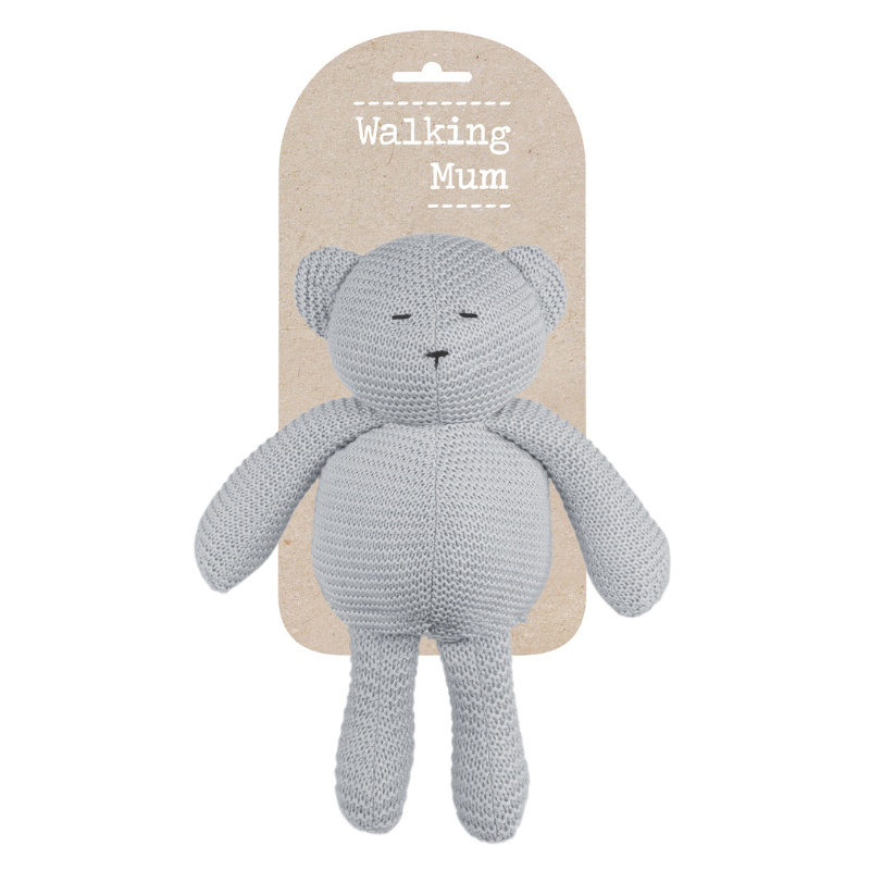 Urso de Malha Cinza da Walking Mum