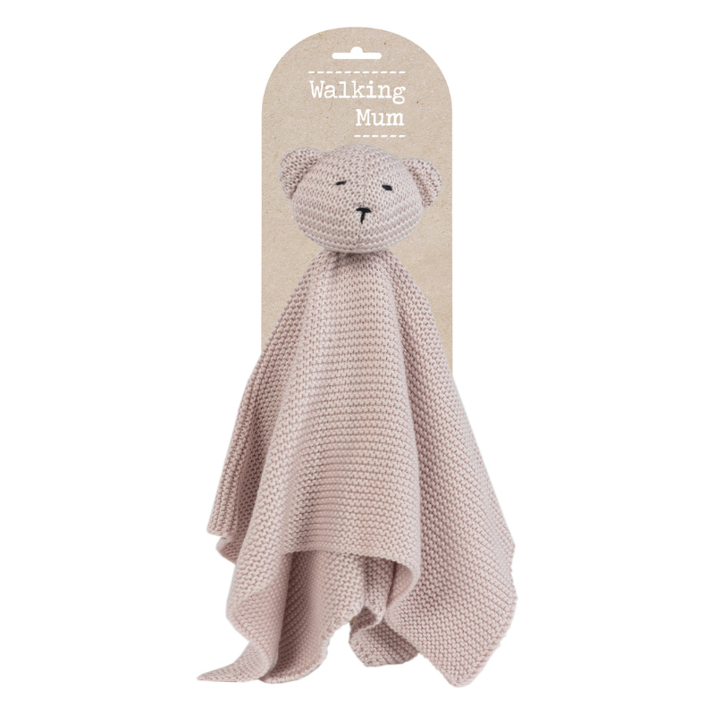 Doudou Urso de Malha Rosa da Walking Mum 1