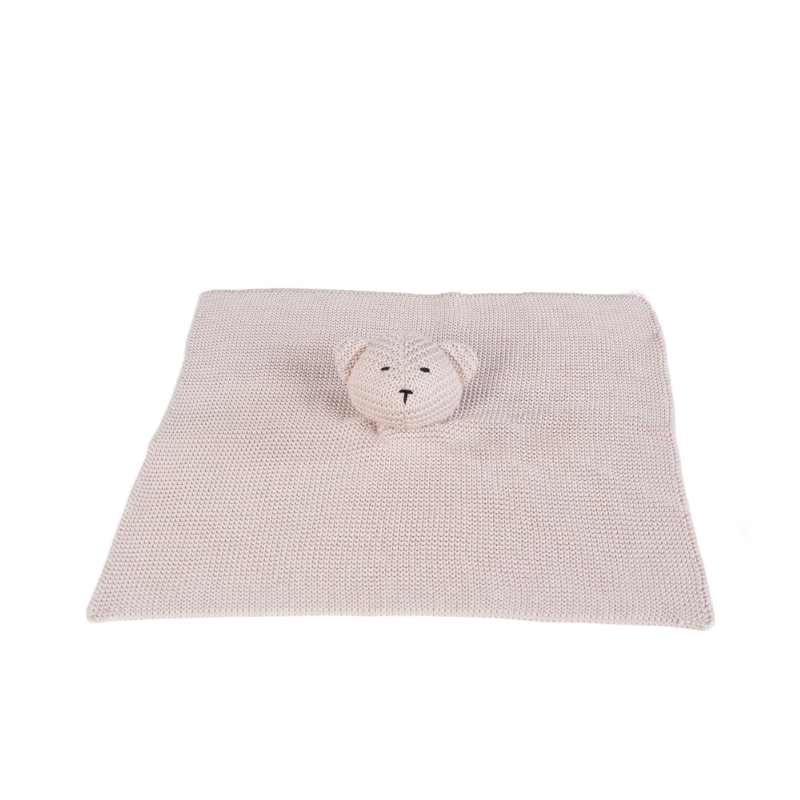 Doudou Urso de Malha Rosa da Walking Mum 3