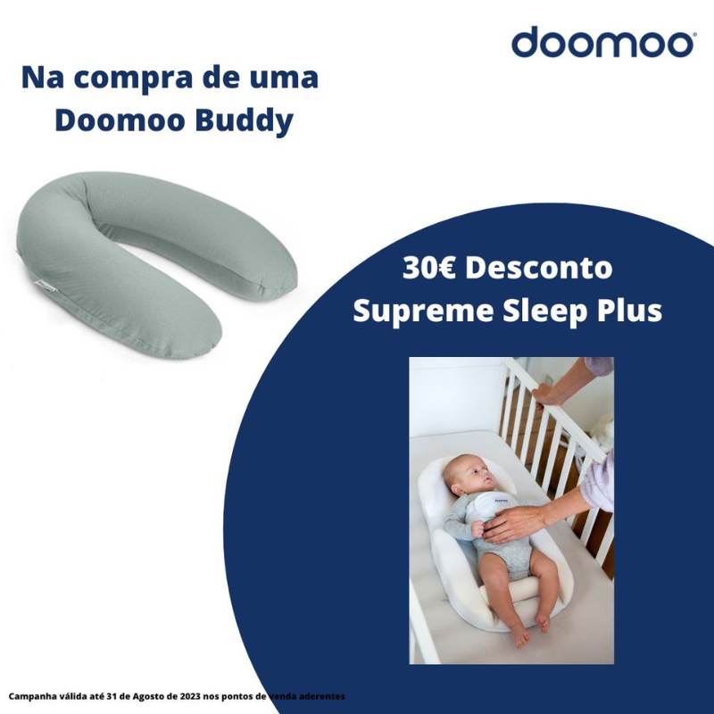 Campanha almofada buddy e ninho supreme sleep plus da Doomoo