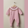 Babygrow Happy Time in Winter rosa  da Wedoble 1