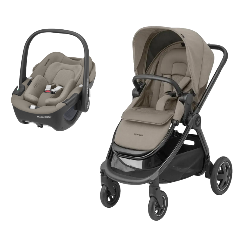 Adorra Luxe e Pebble 360º Luxe Twillic Truffle da Maxi Cosi