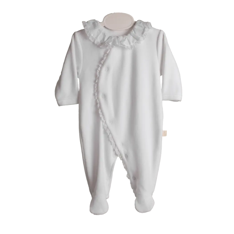 Babygrow laminado renda branco da Baby Gi 1