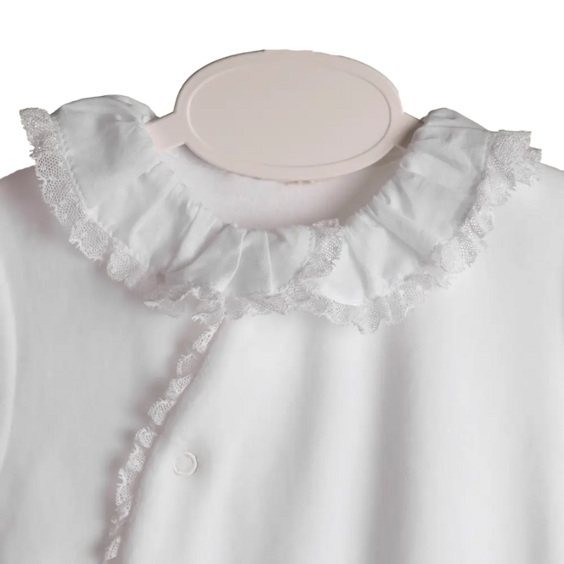 Babygrow laminado renda branco da Baby Gi 2