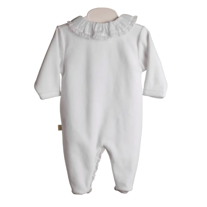 Babygrow laminado renda branco da Baby Gi 3