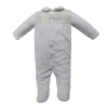 Babygrow laminado Teddy cinza da Pim Pam Pum 1