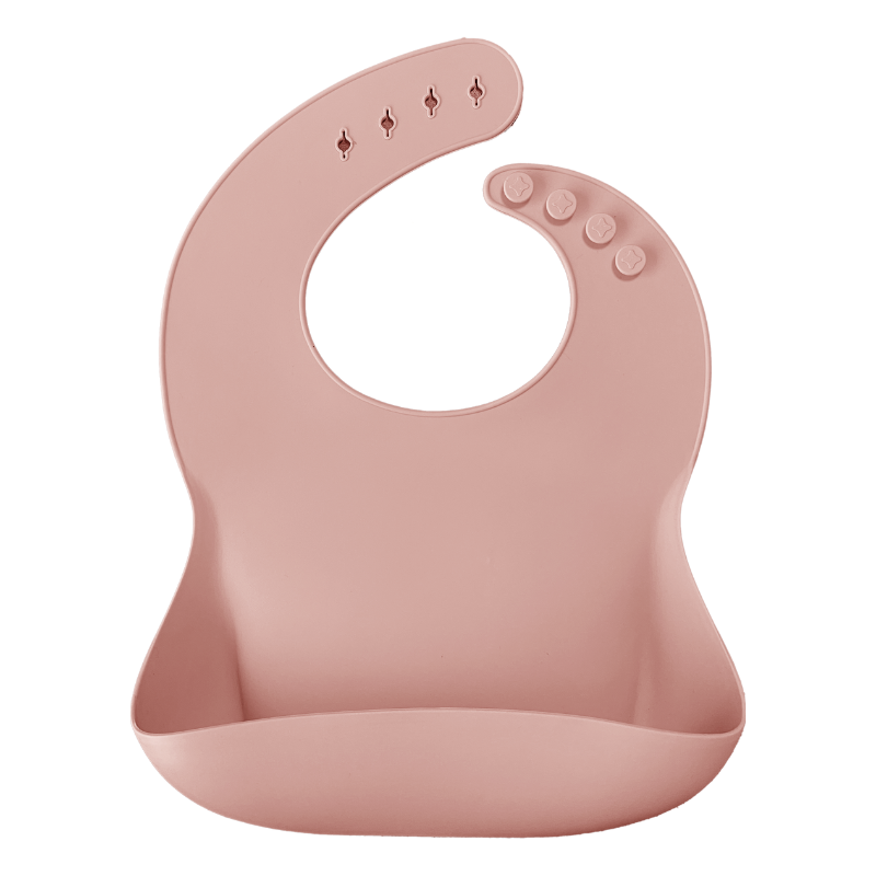 Babete de silicone Basic line Pinky Pink da Minikoioi