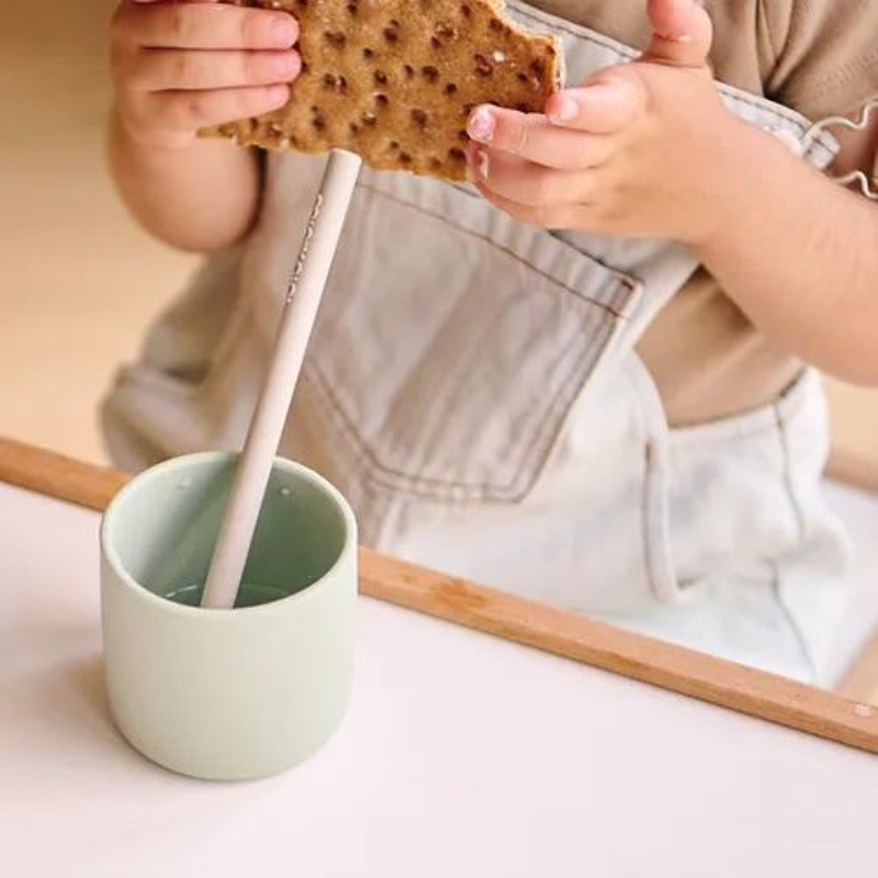 Palhinhas de silicone Straws Bubble Beige da Minikoioi 1