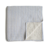 Musselina Blue Stripe 120cm x 120cm da Mushie 1