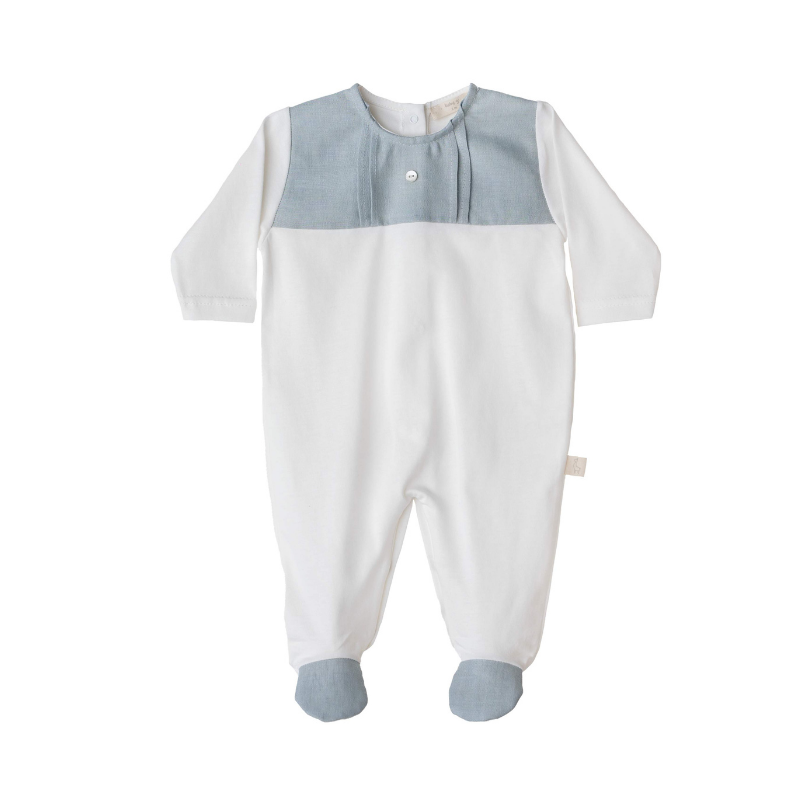 Babygrow Fesh Pérola/Azul da Baby Gi 1