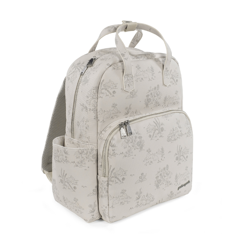 Mochila para bebé Toile de Jouy Cream da Pasito a Pasito 3