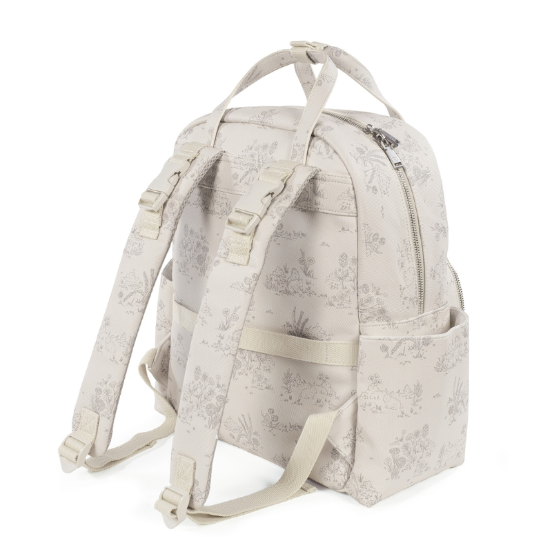 Mochila para bebé Toile de Jouy Cream da Pasito a Pasito 5