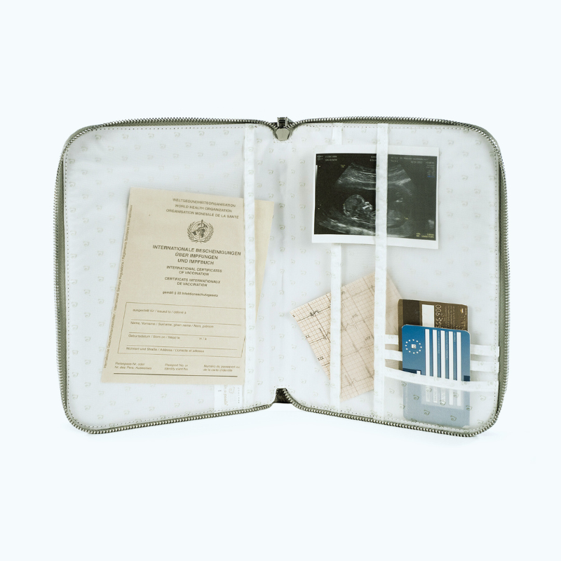 Porta documentos para bebé Toile de Jouy Forest da Pasito a Pasito 3