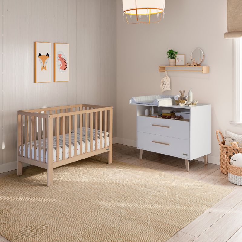 Cama de grades para bebé Annie Balance cera natural da Micuna 5