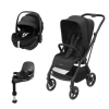 Leona² com Pebble 360 Pro² e Familyfix 360 Pro Essential Black da Maxi Cosi