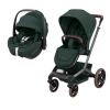 Conjunto carrinho Fame e cadeira auto Pebble 360º Pro ² Twillic Green da Maxi Cosi 