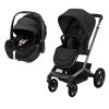 Conjunto carrinho Fame e cadeira auto Pebble 360º Pro ² Twillic Black da Maxi Cosi 1
