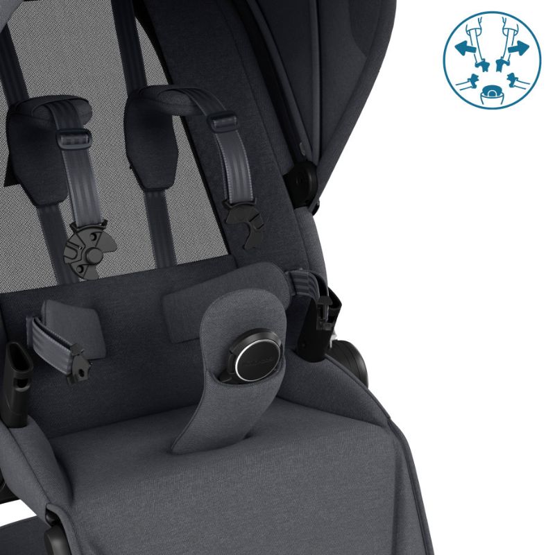 Conjunto carrinho Fame e cadeira auto Pebble 360º Pro ² Twillic Graphite da Maxi Cosi 5