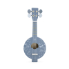 Banjo de madeira azul da Label Label 1
