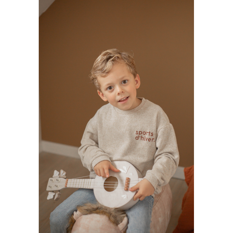 Banjo de madeira bege da Label Label 4
