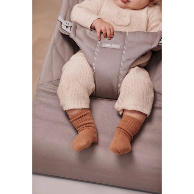 Espreguiçadeira Bliss Sand Grey Woven Petal Da Babybjorn 2