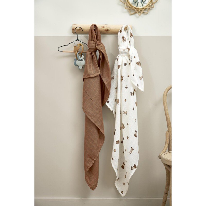 PAck de 2 musselinas Forest caramelo da meyco baby 2