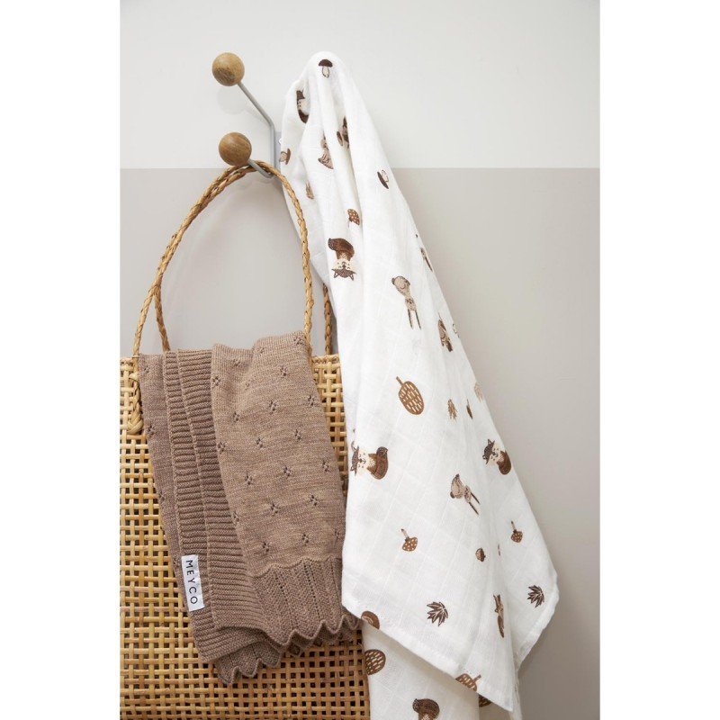 PAck de 2 musselinas Forest caramelo da meyco baby 3