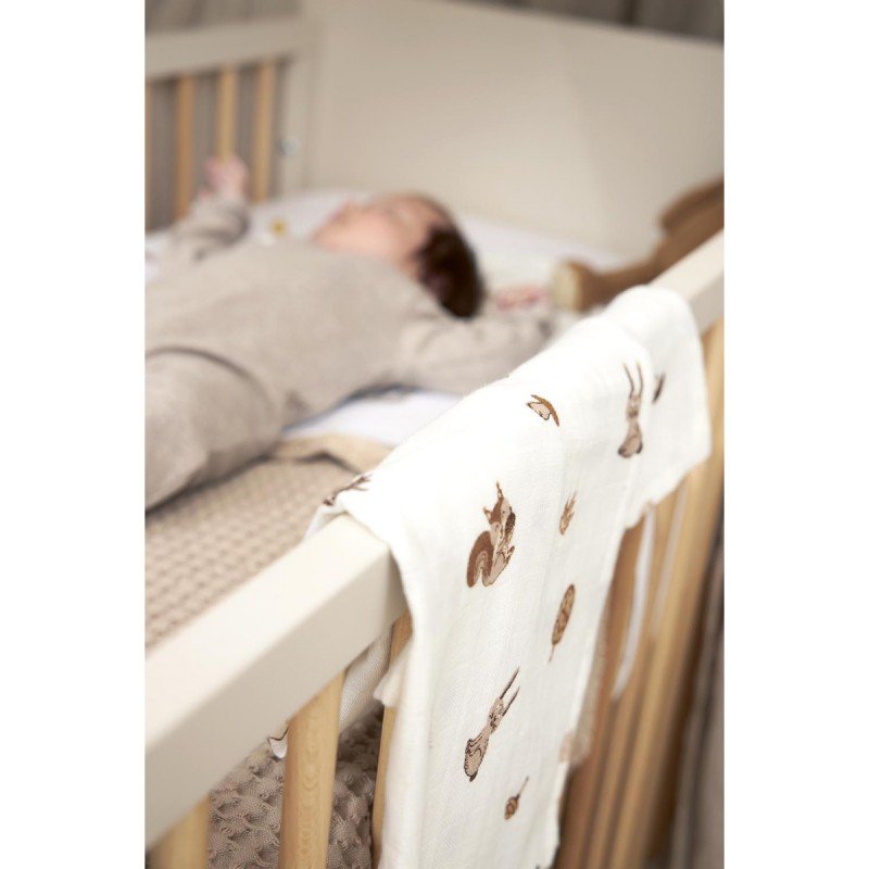 PAck de 2 musselinas Forest caramelo da meyco baby 4