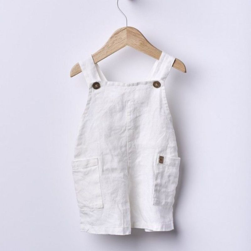 Jardineiras Brancas Navy Code da Wedoble