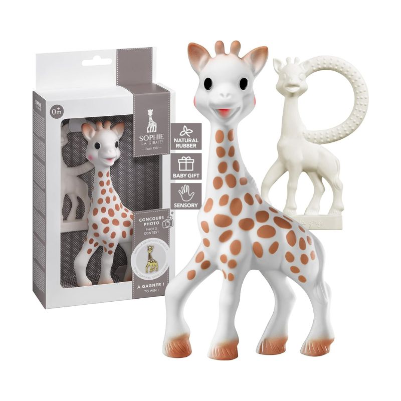 Brinquedo de bebé e anel de dentição Girafa Sophie 