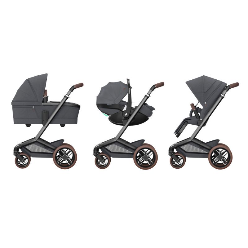 Carrinho Fame + alcofa + Pebble 360º Pro 2 Twillic Graphite da Maxi Cosi 6