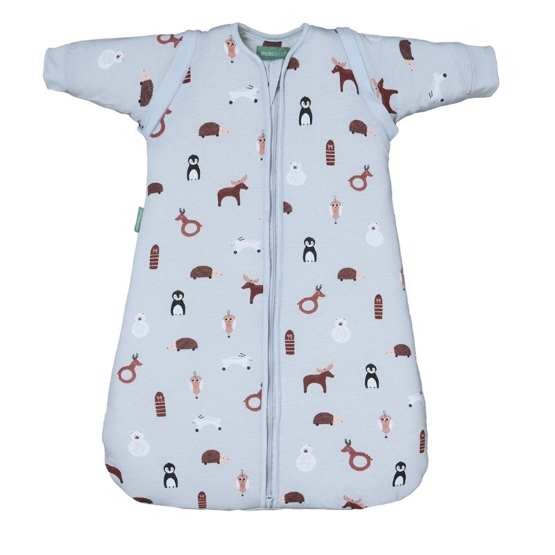 Saco de dormir de bebé com mangas Winter Animals tog 2.5 da Molis& Co 1
