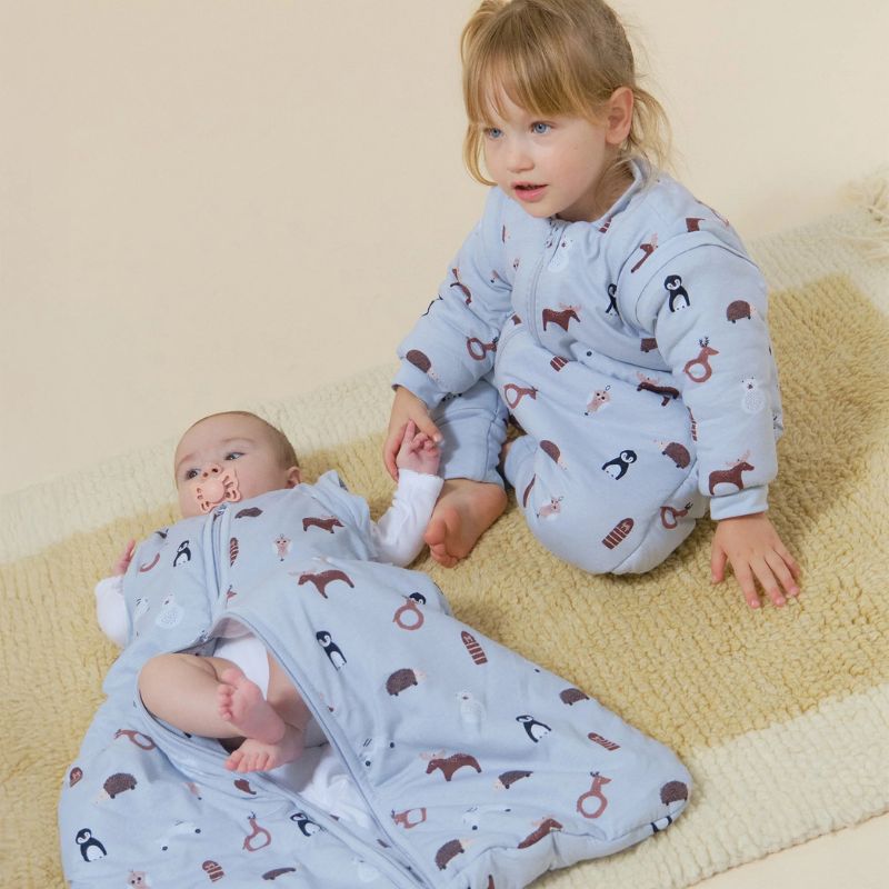 Saco de dormir de bebé com mangas Winter Animals tog 2.5 da Molis& Co 3