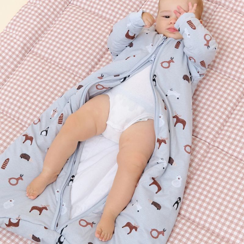 Saco de dormir de bebé com mangas Winter Animals tog 2.5 da Molis& Co 4