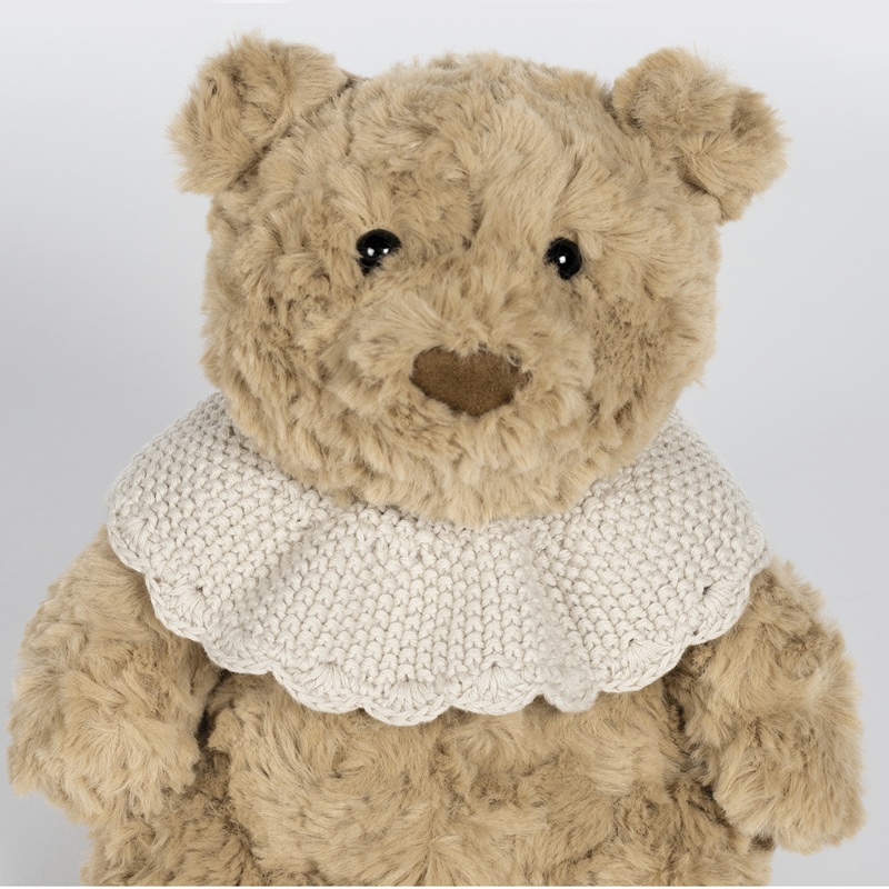 Urso de peluche Tricot Bege da Pasito a Pasito 5