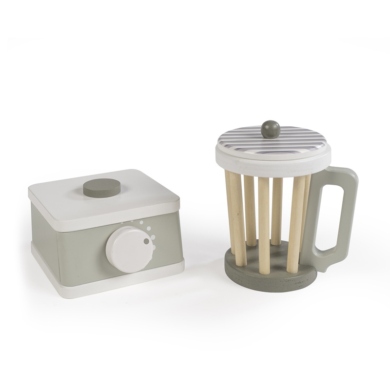 Liquidificadora de Madeira Botton Verde da Walking Mum 3