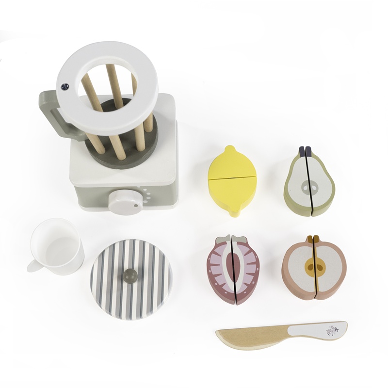 Liquidificadora de Madeira Botton Verde da Walking Mum 7