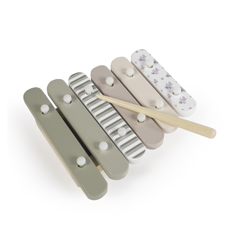 Conjunto de Instrumentos Musicais de Madeira Botton Verde da Walking Mum 2