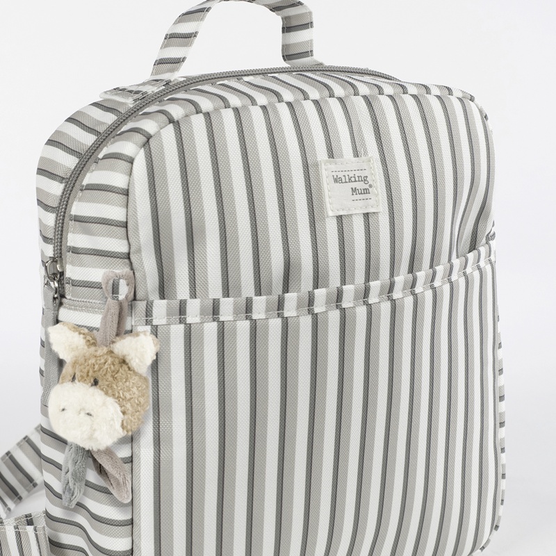 Mochila Infantil Botton Riscas da Walking Mum 5