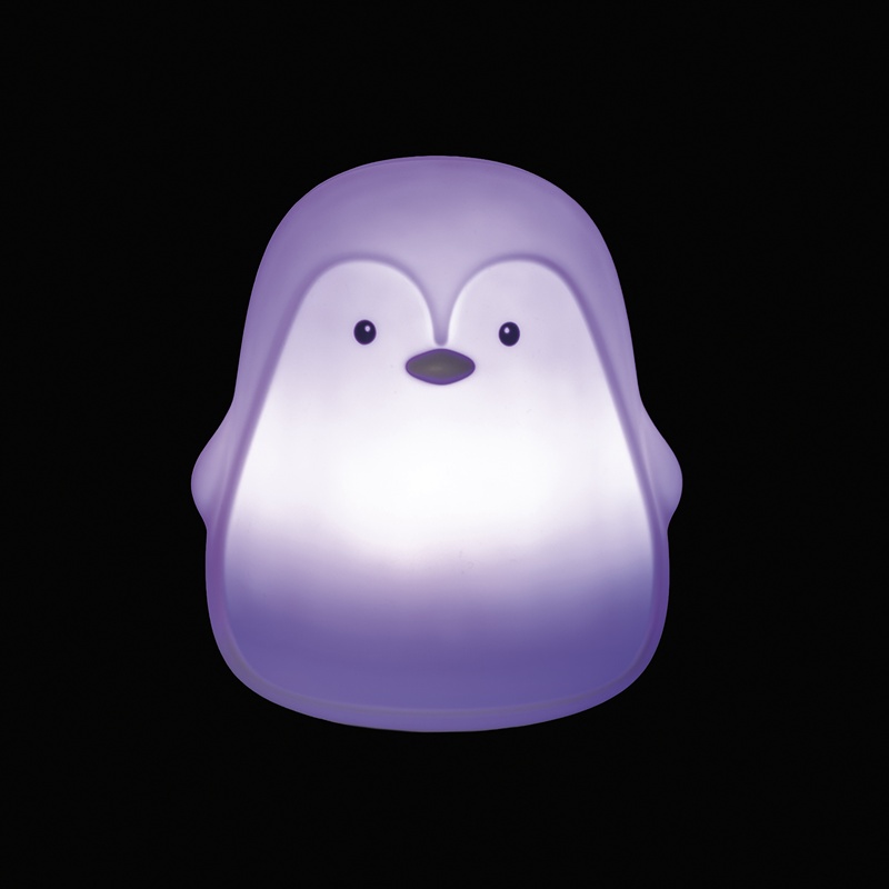 Luz de Presença em Silicone Pinguim Branco da Walking Mum 7