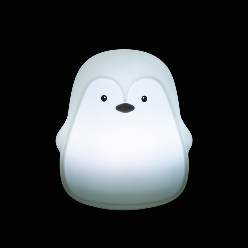 Luz de Presença em Silicone Pinguim Branco da Walking Mum 9