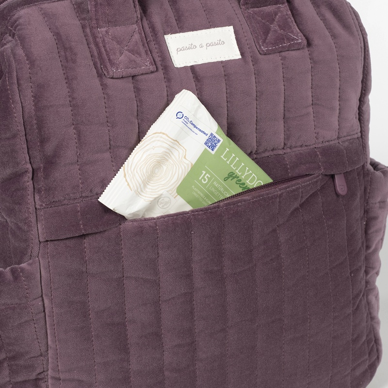 Mochila Cherry Velvet Bordeaux da Pasito a Pasito 8