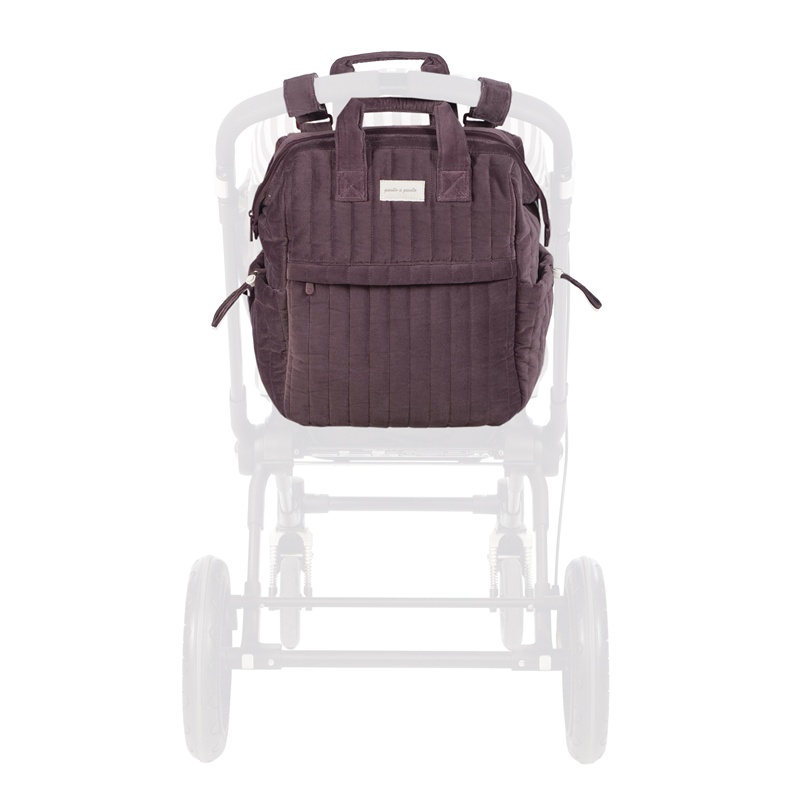 Mochila Cherry Velvet Bordeaux da Pasito a Pasito 12