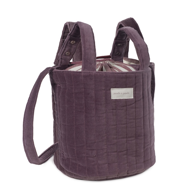 Bolsa Bucket Cherry Velvet Bordeaux da Pasito a Pasito 2 Bolsa Bucket Cherry Velvet Bordeaux da Pasito a Pasito 2