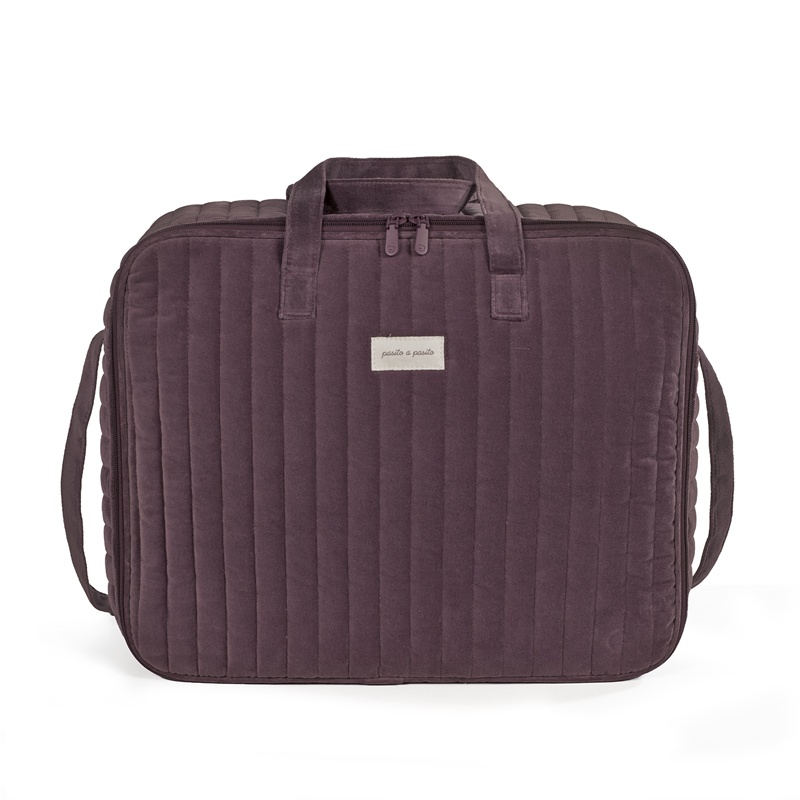 Mala de Maternidade Cherry Velvet Bordeaux da Pasito a Pasito 1