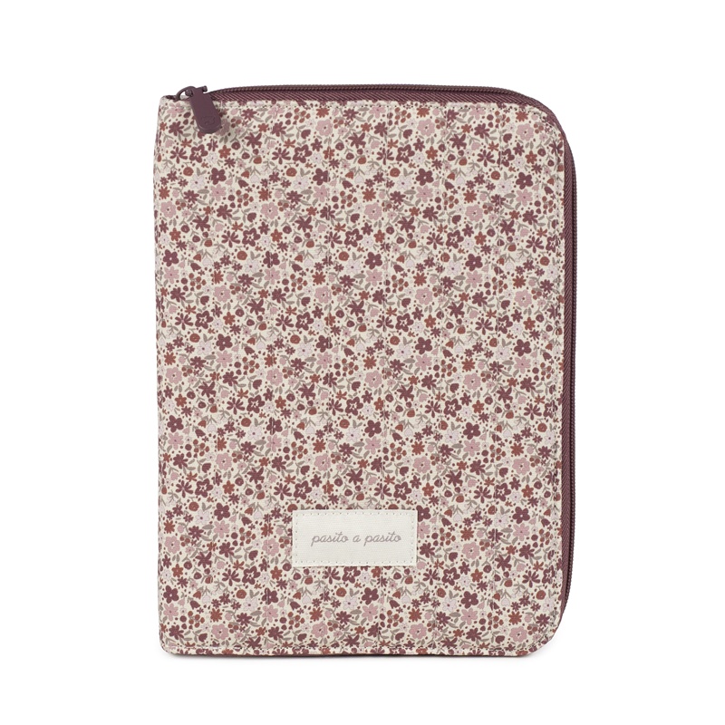 Porta Documentos Cherry Flores Bordeaux da Pasito a Pasito 1