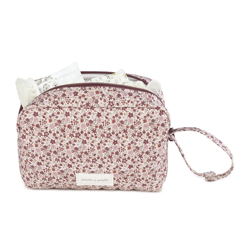 Necessaire Cherry Flores Bordeaux da Pasito a Pasito 4 Necessaire Cherry Flores Bordeaux da Pasito a Pasito 4